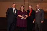  David McQuinn, ISPA President | Line of Duty Award accepted posthumously by Julianna Smith and Margaret Smith | Lawrence Doria, ISPA Chairman